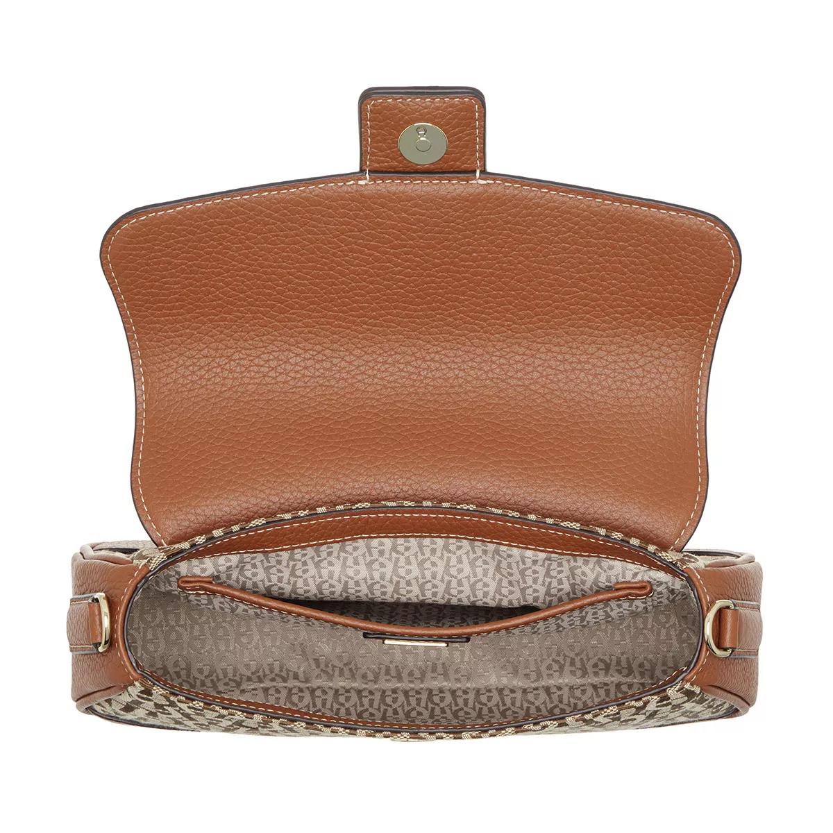 AIGNER Emea Cognac Brown Crossbody Bag