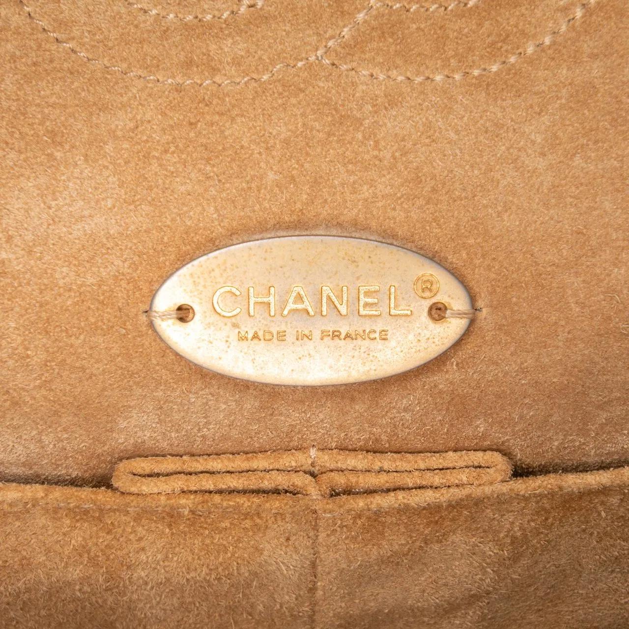 Thumbnail - Chanel Hobo Bags - Medium Classic Calfskin Wild Stitch Double Flap - Gr. unisize - in Schwarz - für Damen