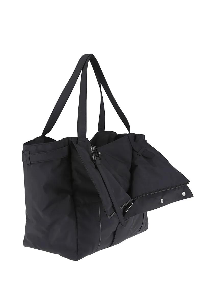 Coperni Shoppers & Totes Nylon Double Handle Shopper in zwart