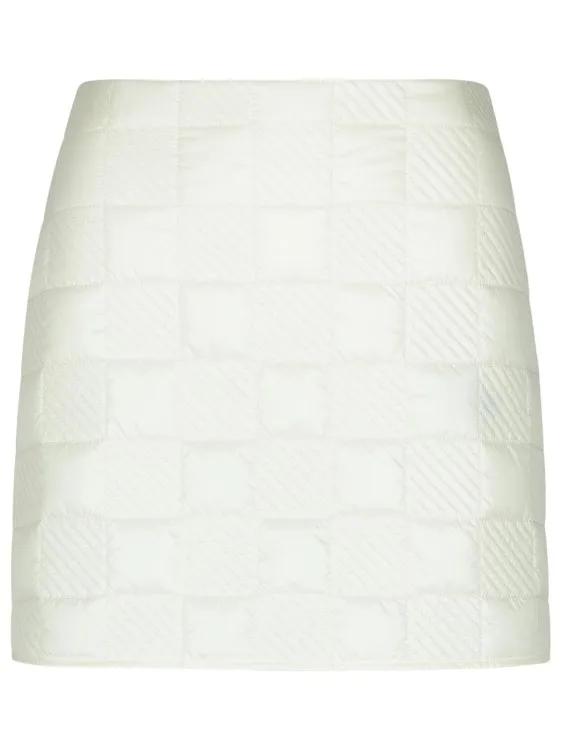 Moncler - Cream Polyamide Miniskirt - Größe 40 -