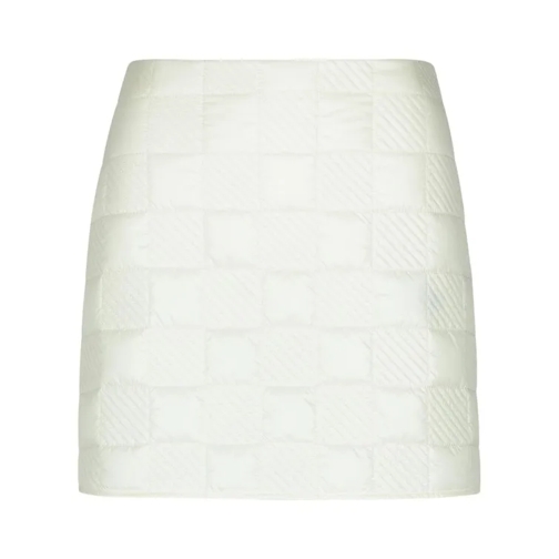 Moncler Cream Polyamide Miniskirt Neutrals 