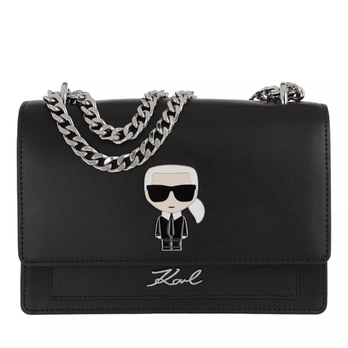 Karl Lagerfeld Ikonik Metal Lock Shoulder Bag Black Cross body-väskor