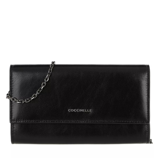 Coccinelle Wallet Leather Noir Wallet On A Chain