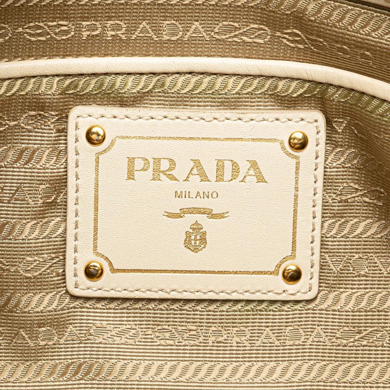 Thumbnail - Prada Hobo Bags - Canvas Canapa Logo Shoulder Bag - Gr. unisize - in Braun - für Damen