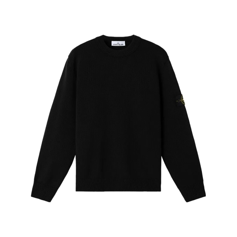 Stone Island Pull Classic Crew Neck Sweater Black