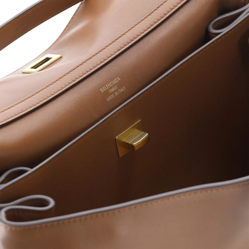 Balenciaga Crossbody Bag Handtasche aus Leder braun(Image 6)