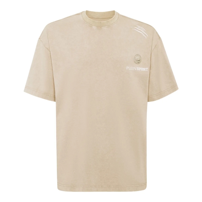 Plein Sport T-Shirt T-Shirt Rundhalsausschnitt beige