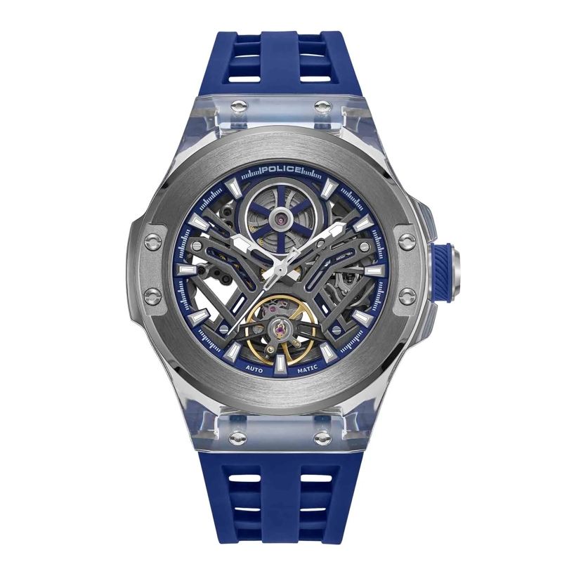 Police Automatikuhr Automatikuhr Cyclone blau