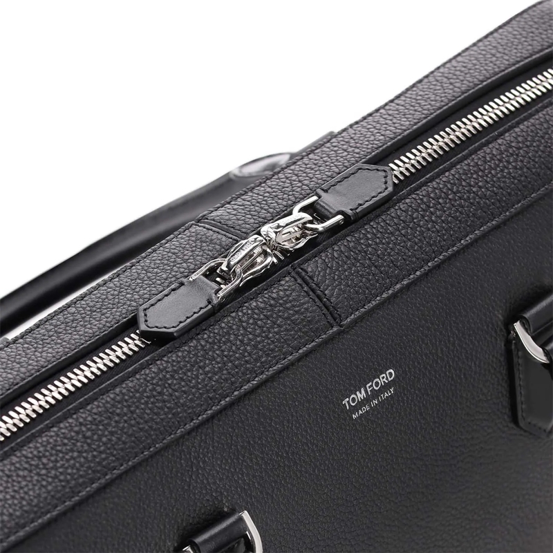 Tom Ford Schultertasche Laptop-Tasche aus Leder schwarz(Image 4)