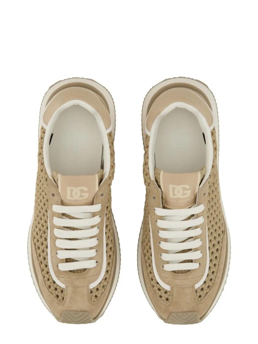 Thumbnail - Dolce&Gabbana Low-Top Sneaker - "Cushion" Sneaker - Gr. 41 (EU) - in Beige - für Damen