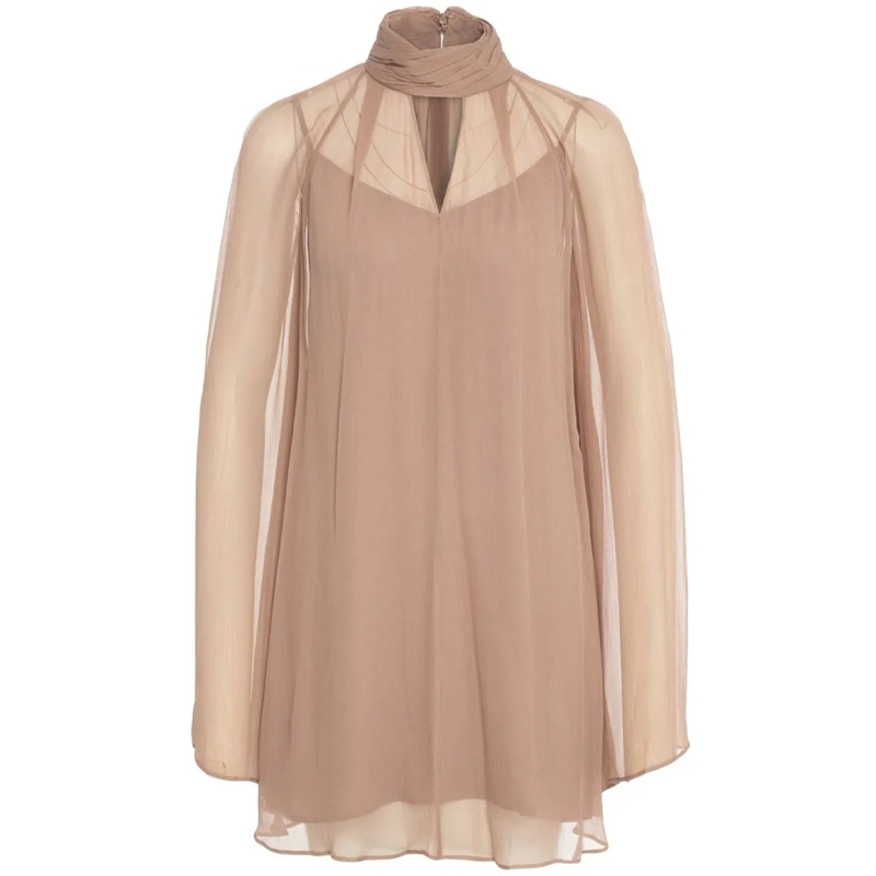 Staud Minikleid Mini dress 'Esther' taupe