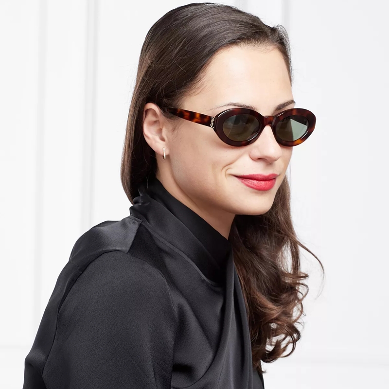 Saint Laurent Sonnenbrille SL M136-002 Havana-Havana-Green(Image 2)