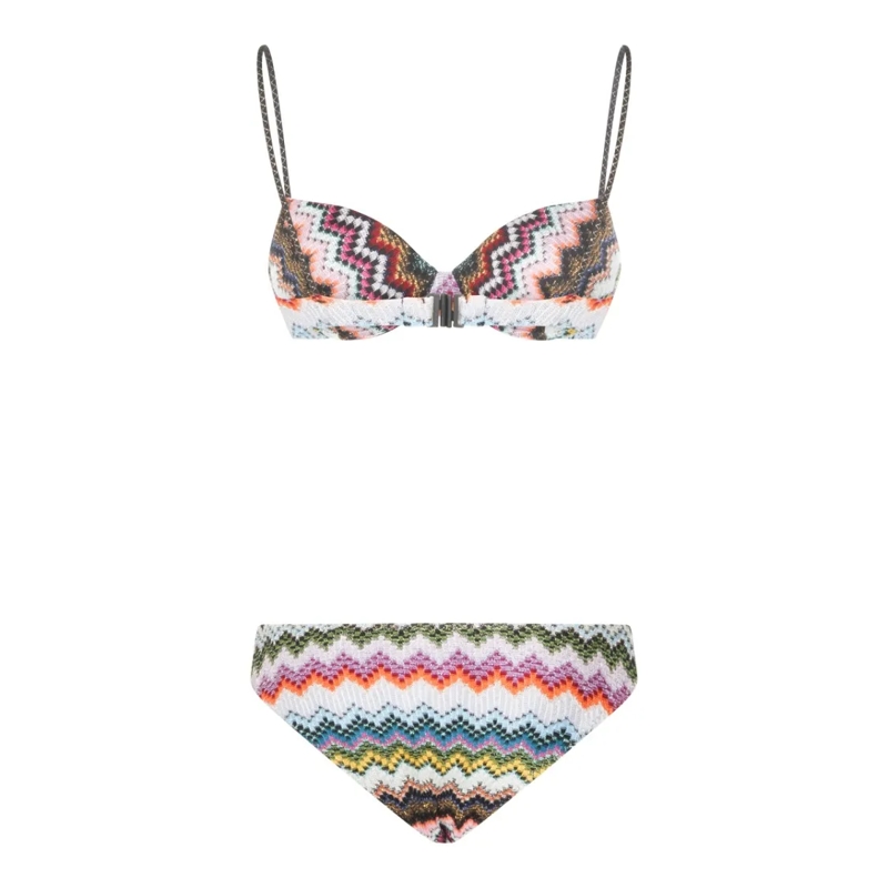 Missoni  Zigzag Two-Piece Bikini Set Grey