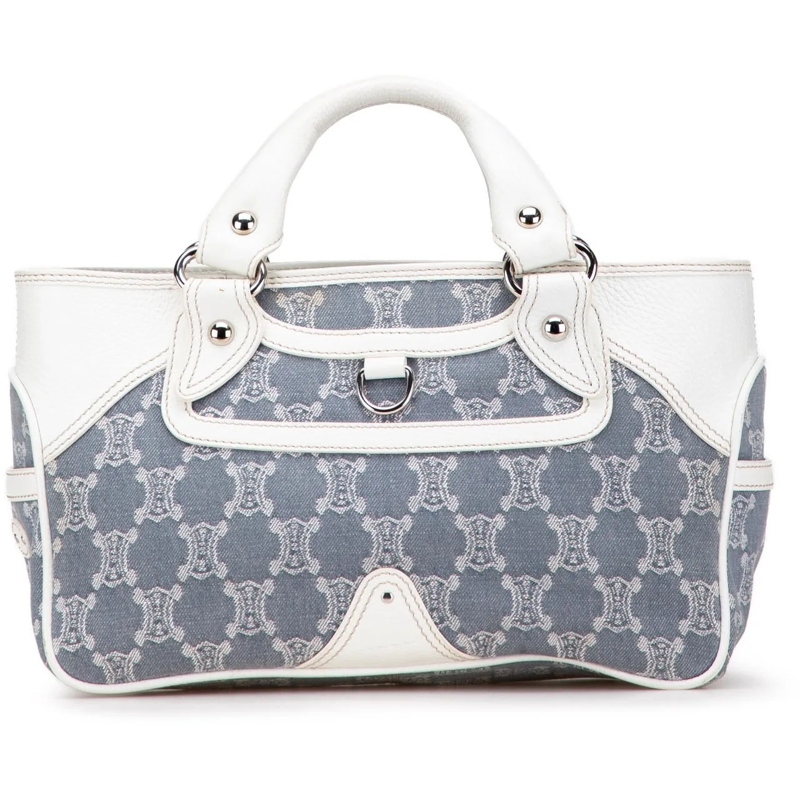 Celine Tote Macadam Denim Boogie Handbag blau