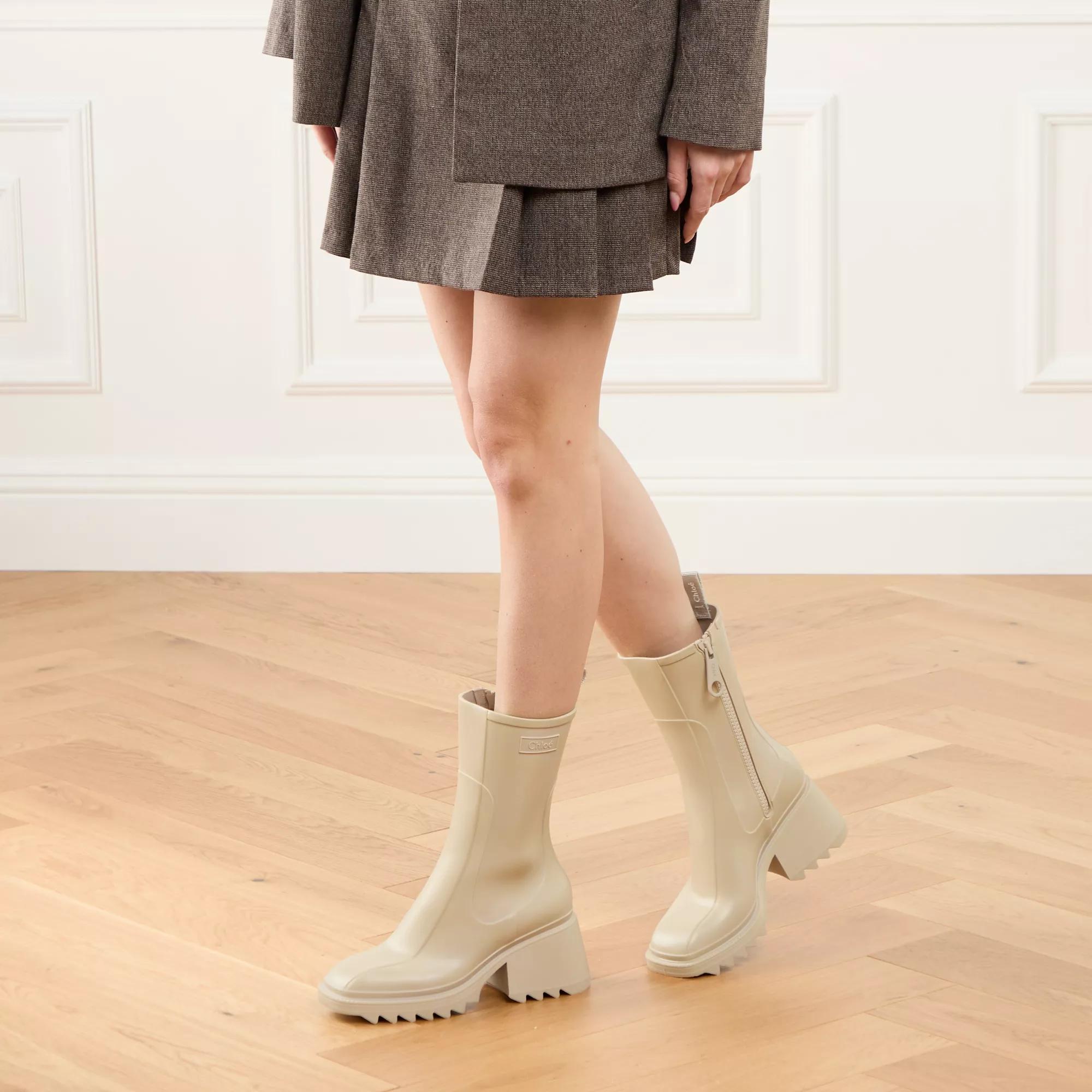 Chloe Rain Ankle Boots Betty Normad Beige Rain Boot