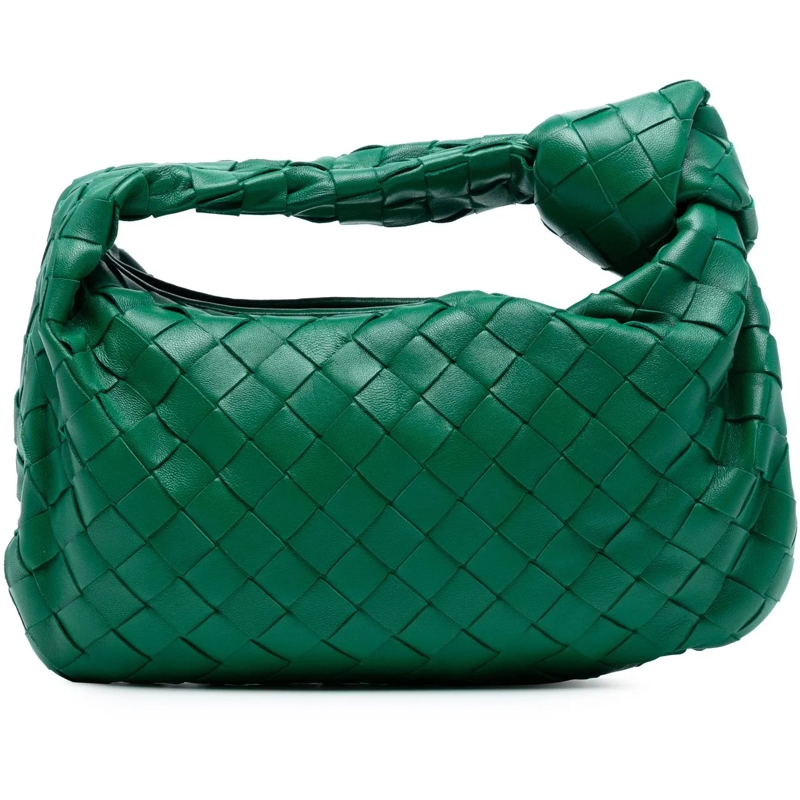 Bottega Veneta Schultertasche Mini Nappa Intrecciato Jodie grün