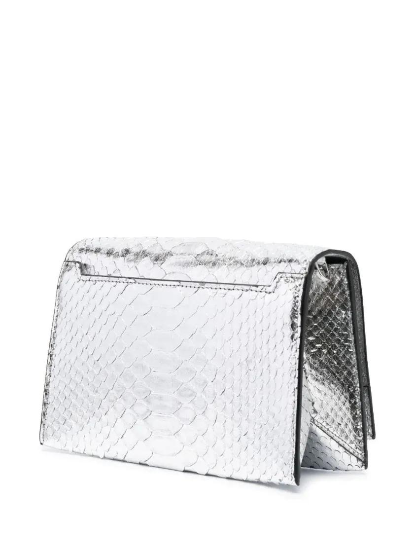 Tom Ford Hobo bags Tf Disco Silver Python Bag in zilver