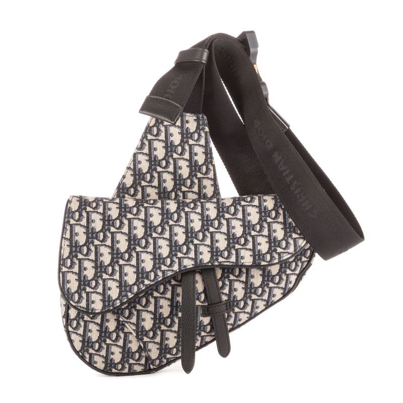 Christian Dior Crossbody Bag Dior Homme Saddle Crossbody Bag dunkel-blau