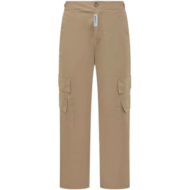 Gcds  Pantaloni Cargo con Tasche Applicate beige