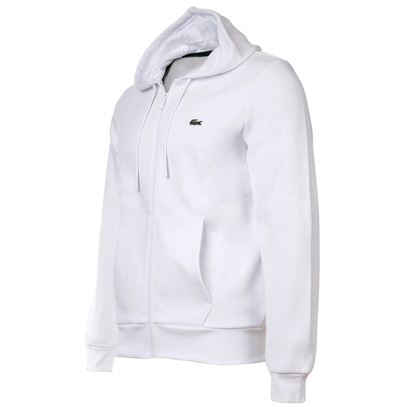 Lacoste  Lacoste LACOSTE Herren Sweatjacke mit Kapuze - Zip weiss(Image 3)