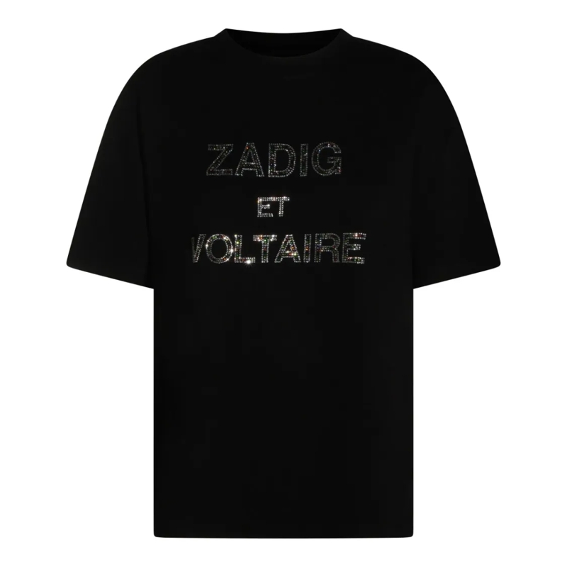 Zadig & Voltaire T-shirt Black Cotton T-Shirt Black