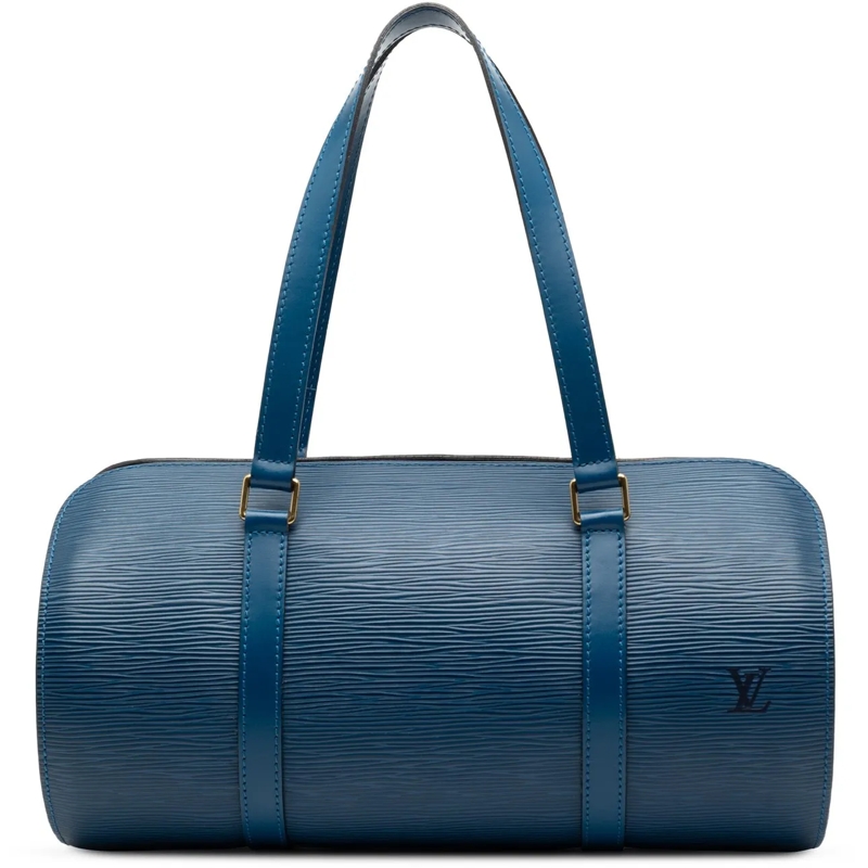 Louis Vuitton Schultertasche Epi Soufflot blau