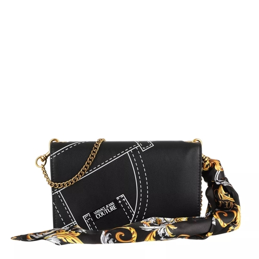 Versace Jeans Couture Crossbody Leather Black Crossbody Bag