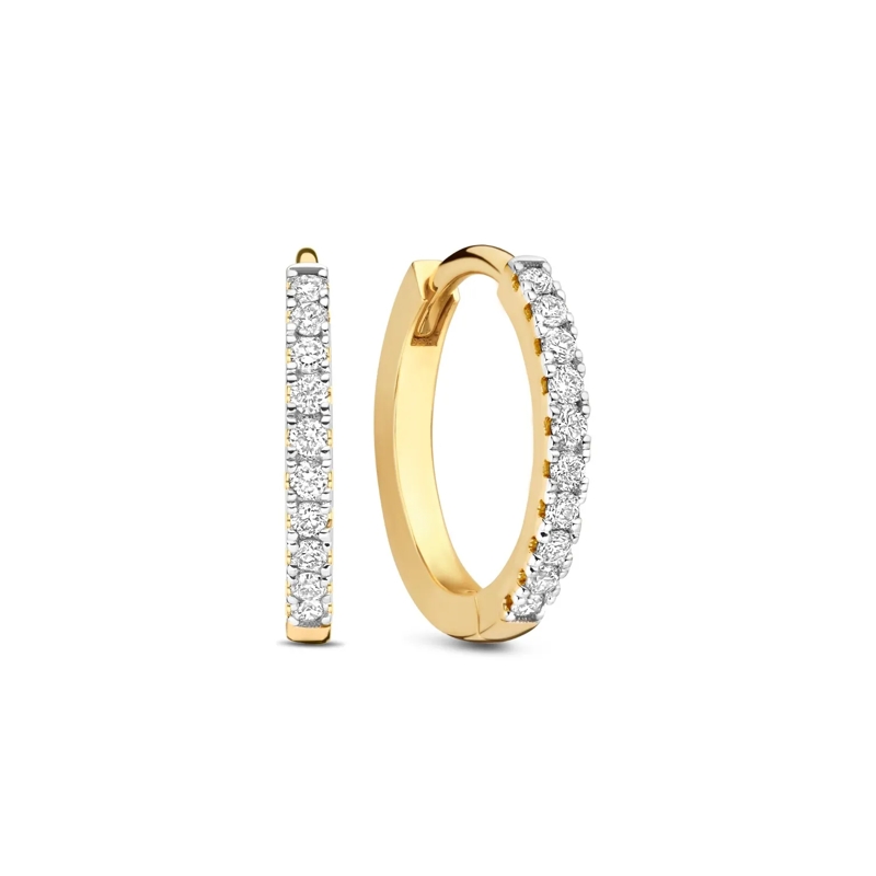 Isabel Bernard Créoles De la Paix Madeline 585 Gold Ohrringe Gold