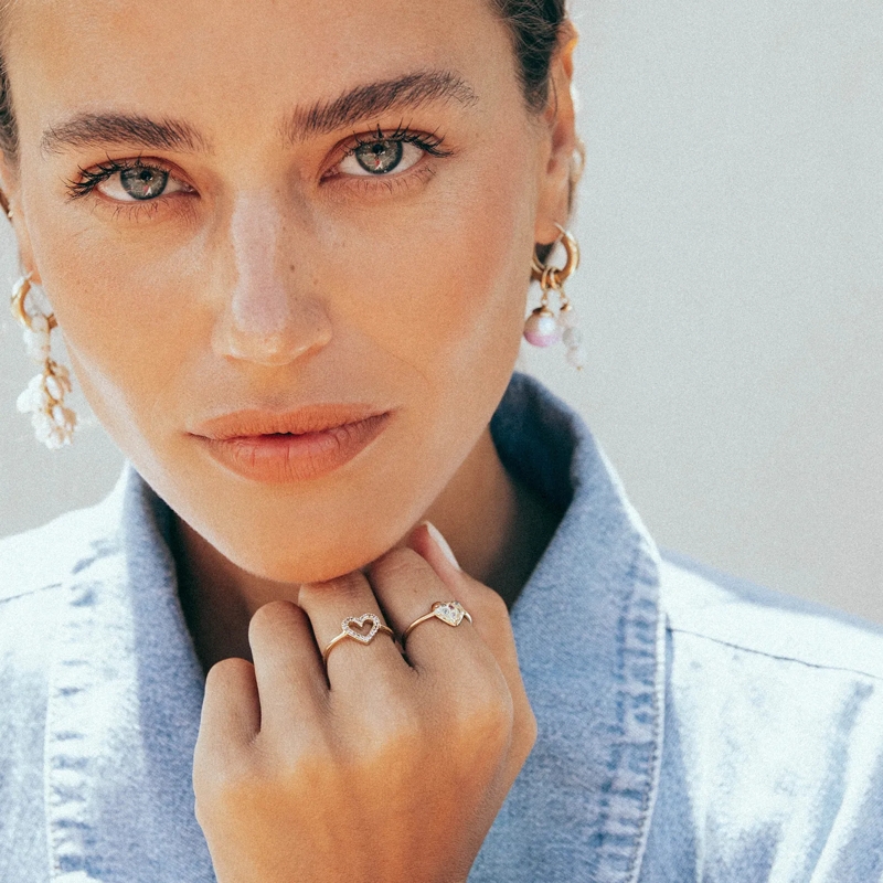 Haze & Glory Ring Ring Herz - I heart you 375 Gelbgold gold(Image 5)