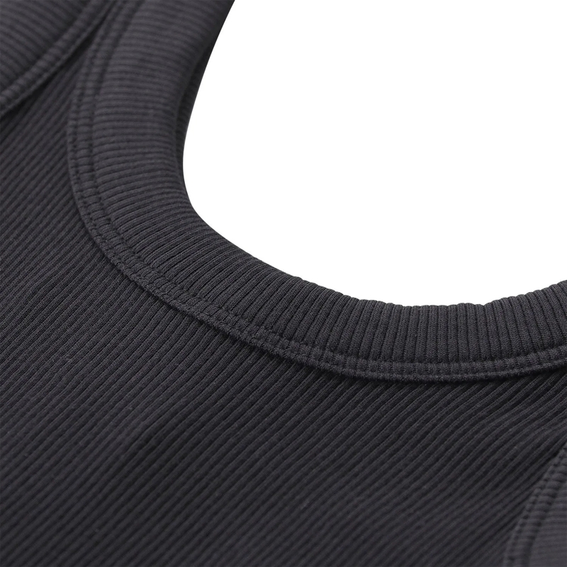 Rag & Bone Top Ripp-Top mit U-Ausschnitt schwarz(Image 3)