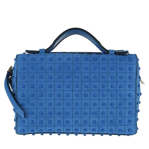 Tod's Gommino Mini Shoulder Bag Calf Leather Bluette Chiaro Crossbody Bag