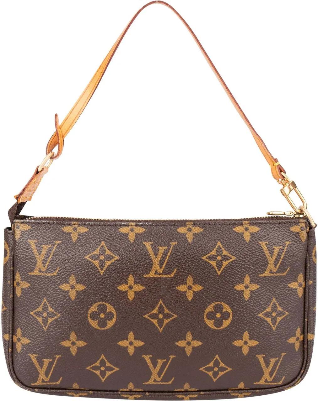 Louis Vuitton Crossbody Bags - Louis Vuitton Canvas Monogram Pochette Accessoire - Gr. unisize - in Braun - für Damen