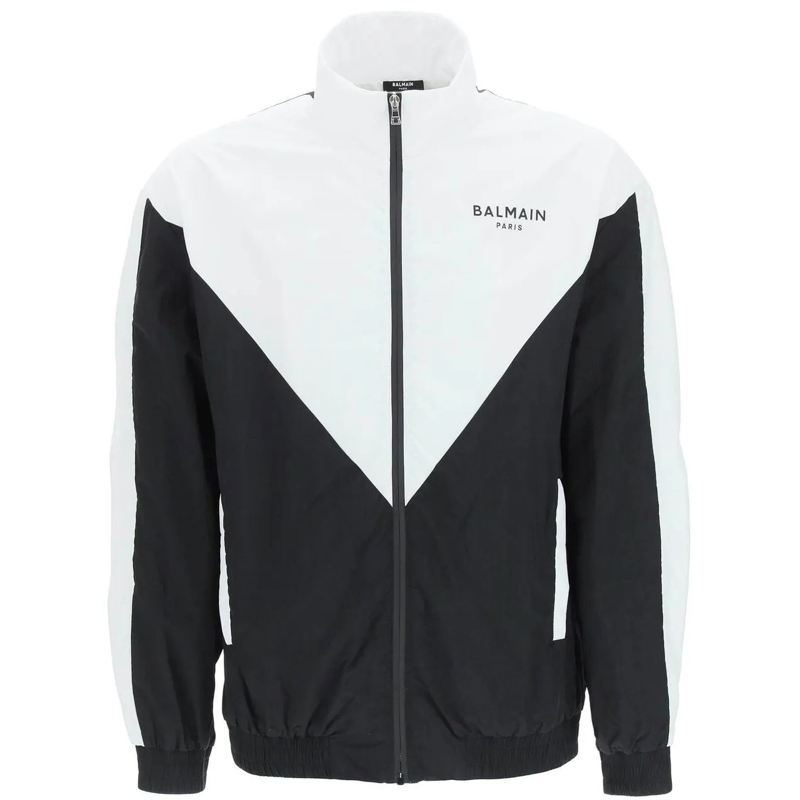 Balmain Doudoune Balmain Nylon Logo Jacket schwarz