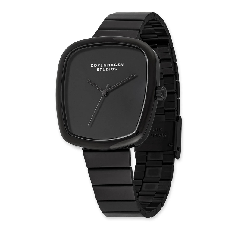 Copenhagen Quarzuhr Edelstahl Curved Watch schwarz(Image 3)
