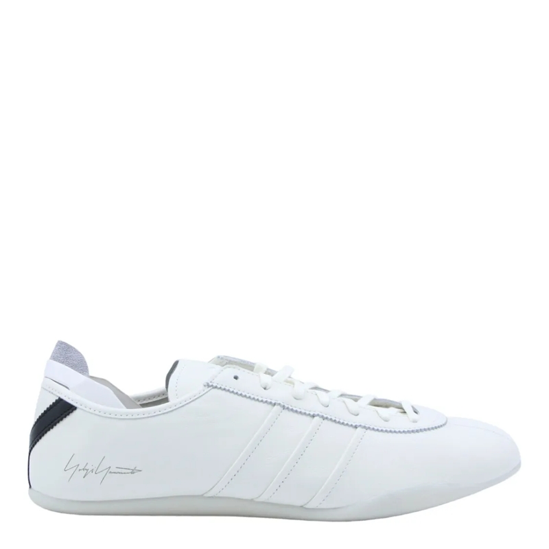 Y-3 Low-Top-Sneaker Low-Top White Sneakers With Streamlined Design White