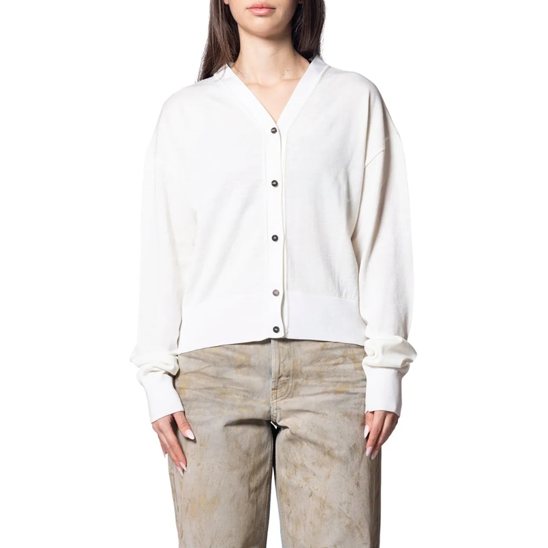 Jacquemus  LE CARDIGAN BRODE OFF-WHITE weiß