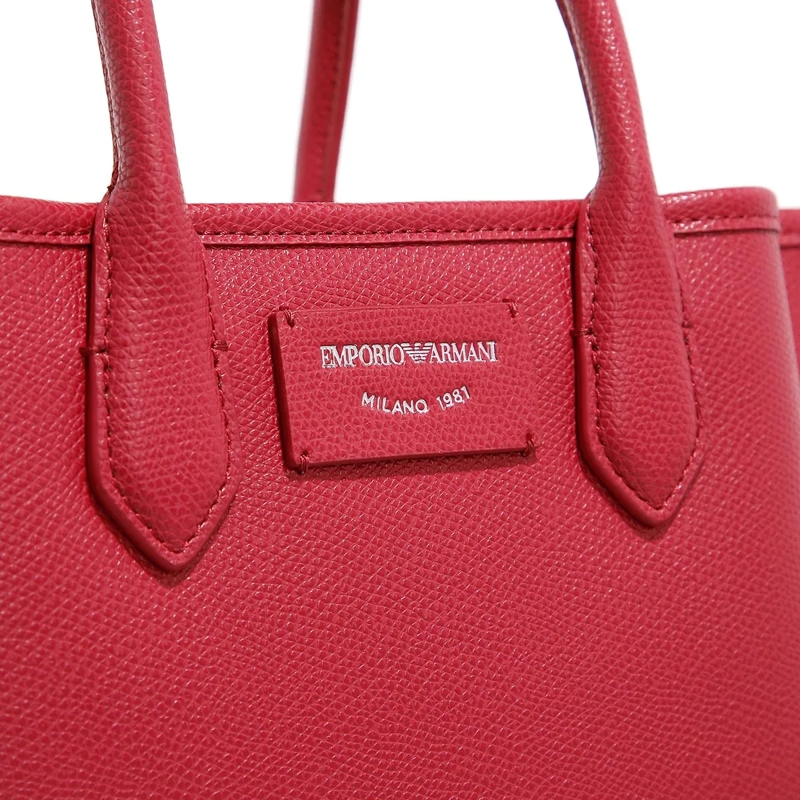 Emporio Armani Crossbody Bag Shopping M-L Bufalo Verniciato - Shopping M-L Bufa Carminio/Taupe(Image 4)