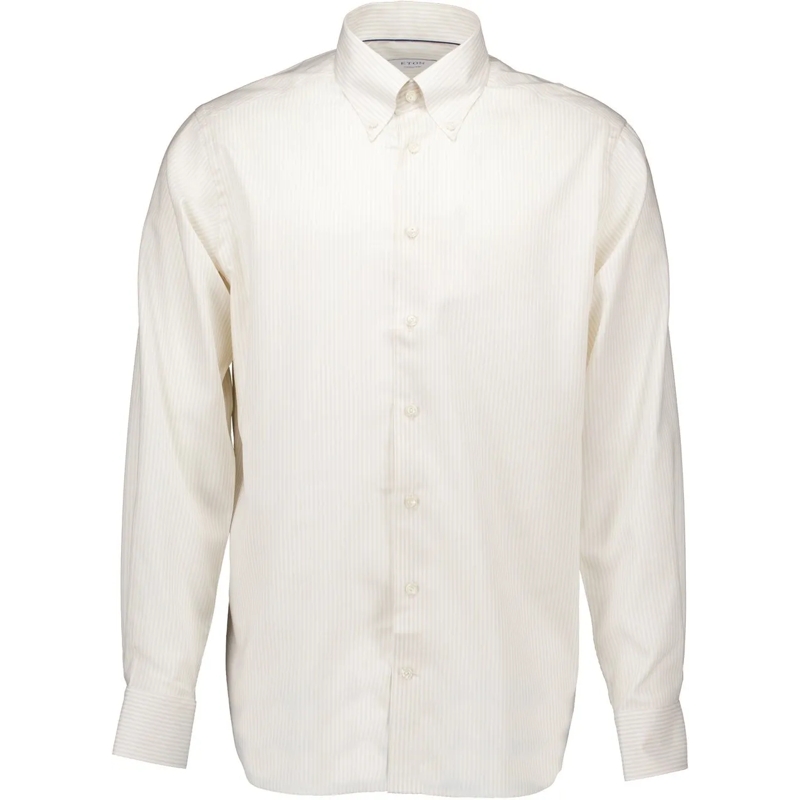 Eton  Eton Oxford Lange Mouw Overhemden Beige 100011631 beige