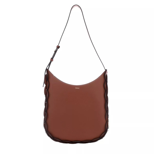 Chloé Darryl Shoulder Bag Leather Sepia Brown Borsa hobo