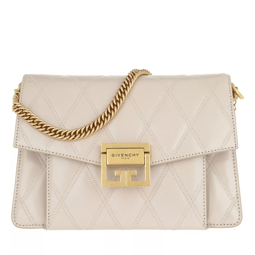 Givenchy Small GV3 Bag Diamond Quilted Leather Natural Crossbodytas