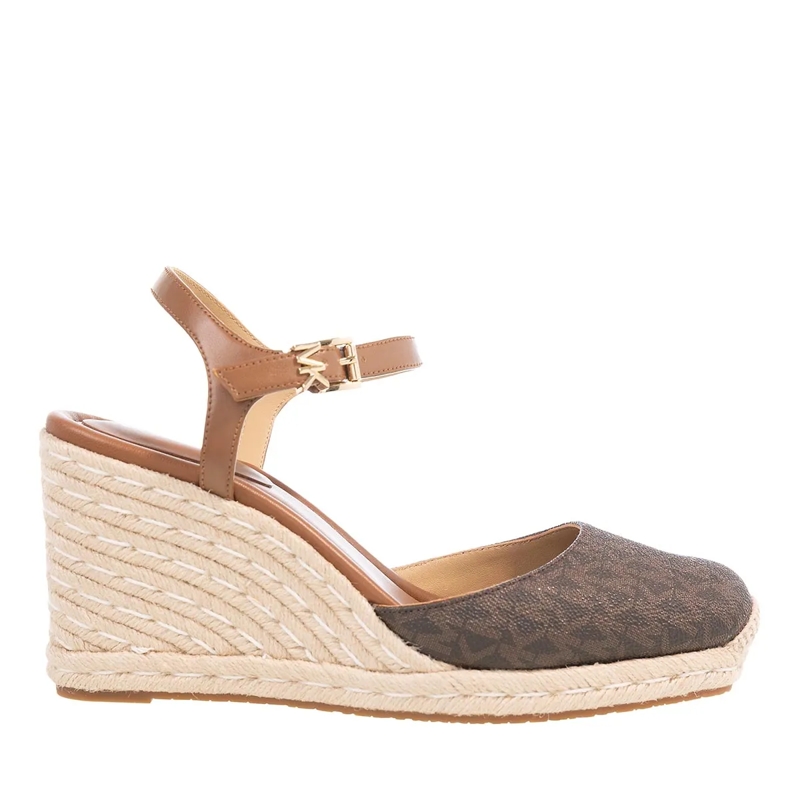 MICHAEL Michael Kors Sandales à plateforme Kenzie Wedge Brown