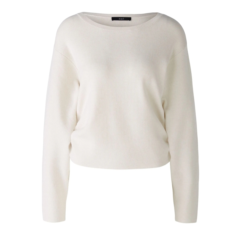 Oui Sweatshirt Pullover offwhite