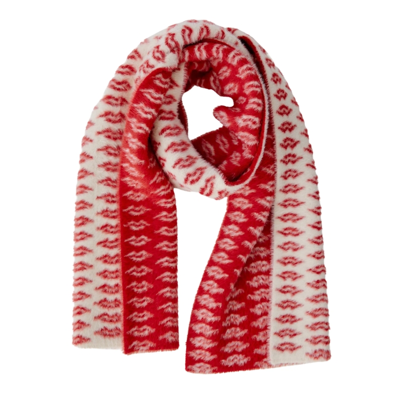 Oui Wollschal Schal rot