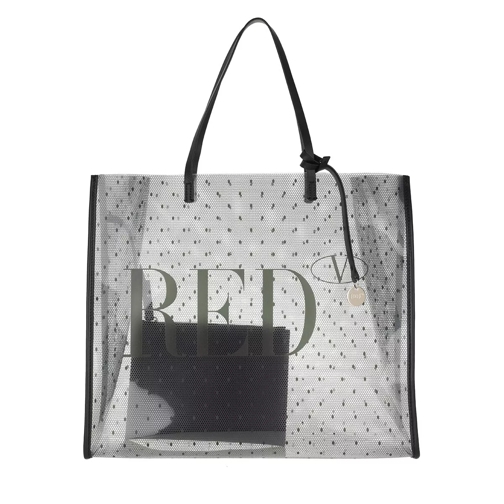 Red Valentino Tote Bag Transparent/Black Sporta