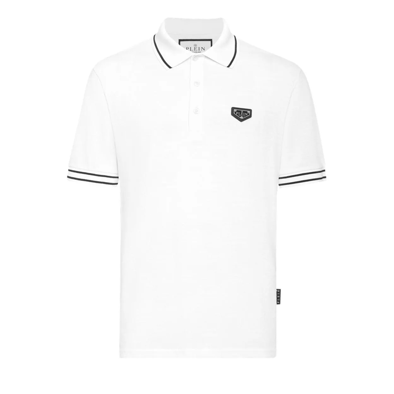 Philipp Plein Poloshirt Poloshirt Ss Monogram weiss