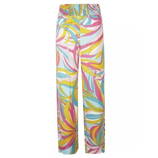 Pinko Abstract-Print Wide Leg Trousers Multicolor 