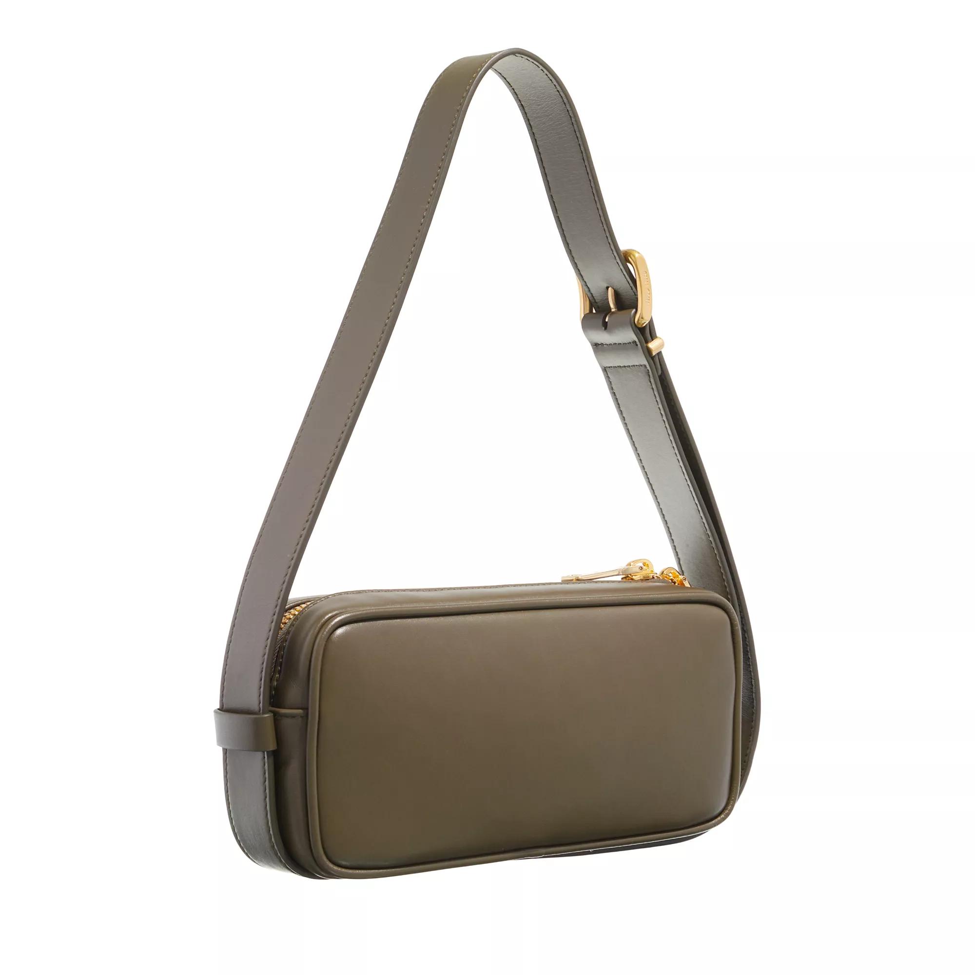 Miu Crossbody bags Logo Shoulder Bag in groen