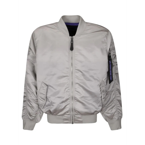 Alpha Industries Bomberjacken Bomber Jacket With Zip Front Closure Grey