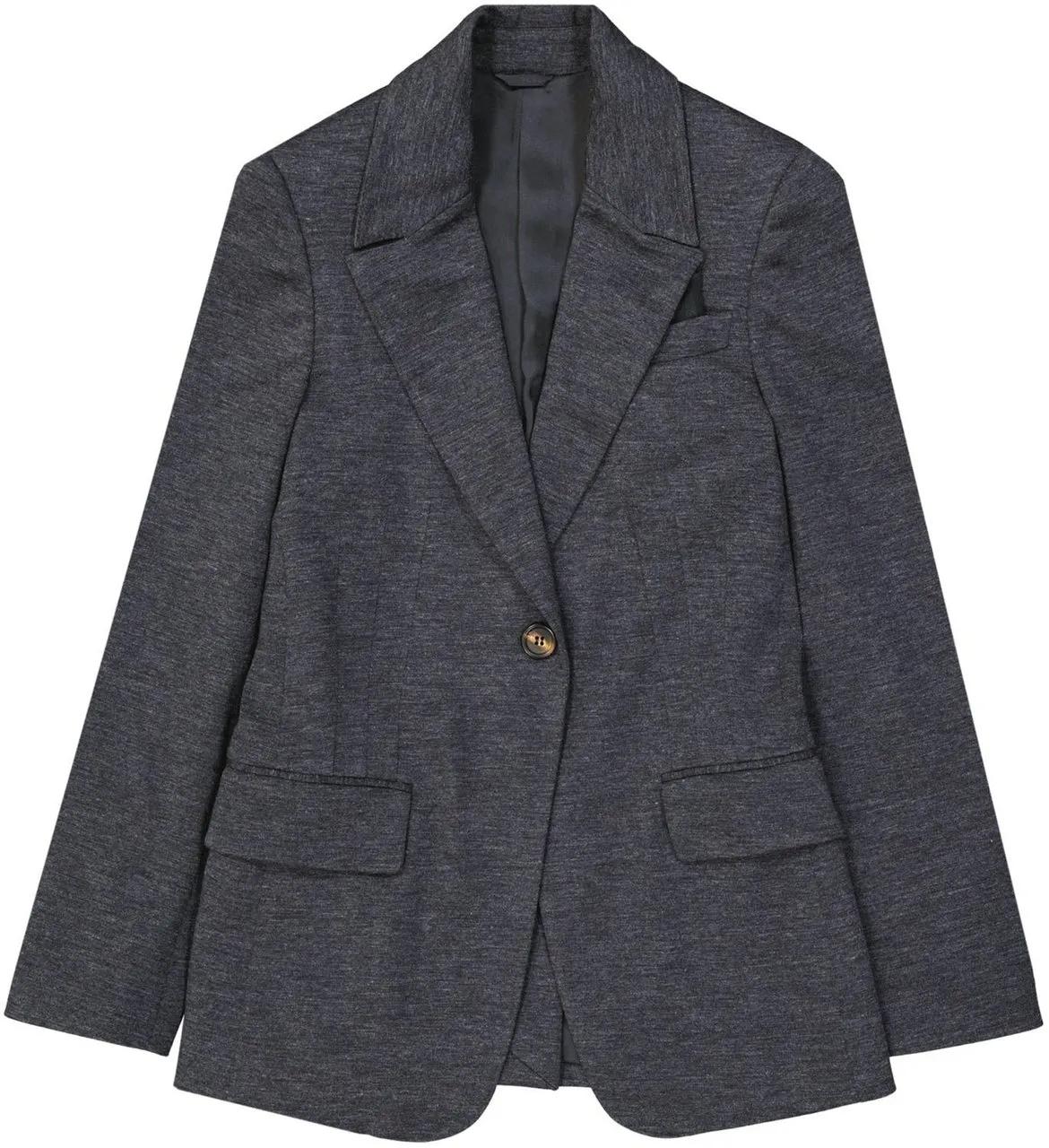 Thumbnail - Brunello Cucinelli - Brunello Cucinelli Wool Blazer - Größe 40 - grau