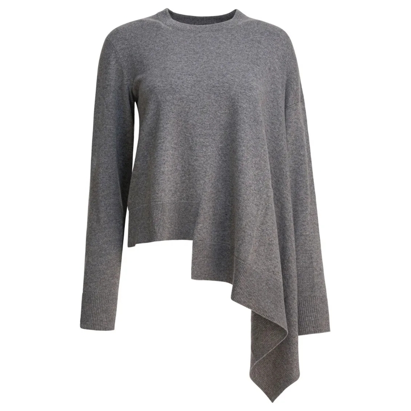 Alexander McQueen Trui Cashmere And Cotton Blend Sweater Grey